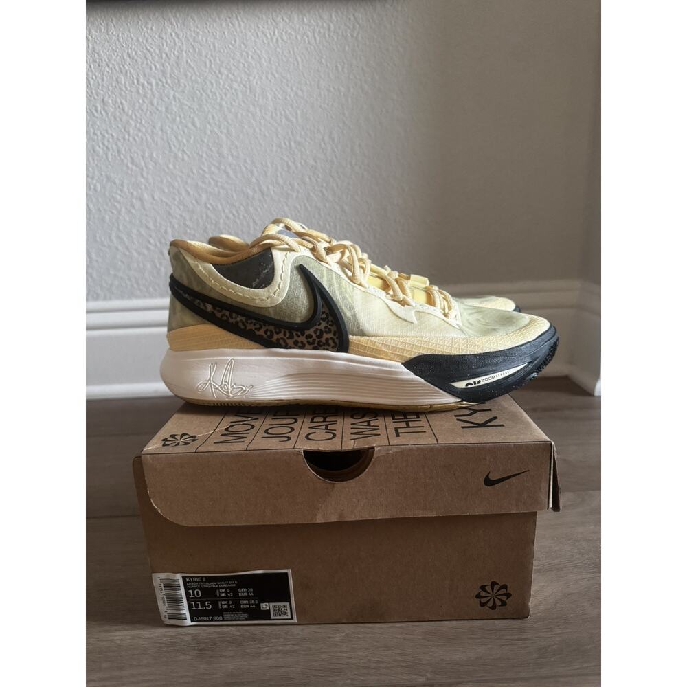 Nike Kyrie 8 Citron Tint Leopard Men’s Size 10 DJ6017-800 NIB